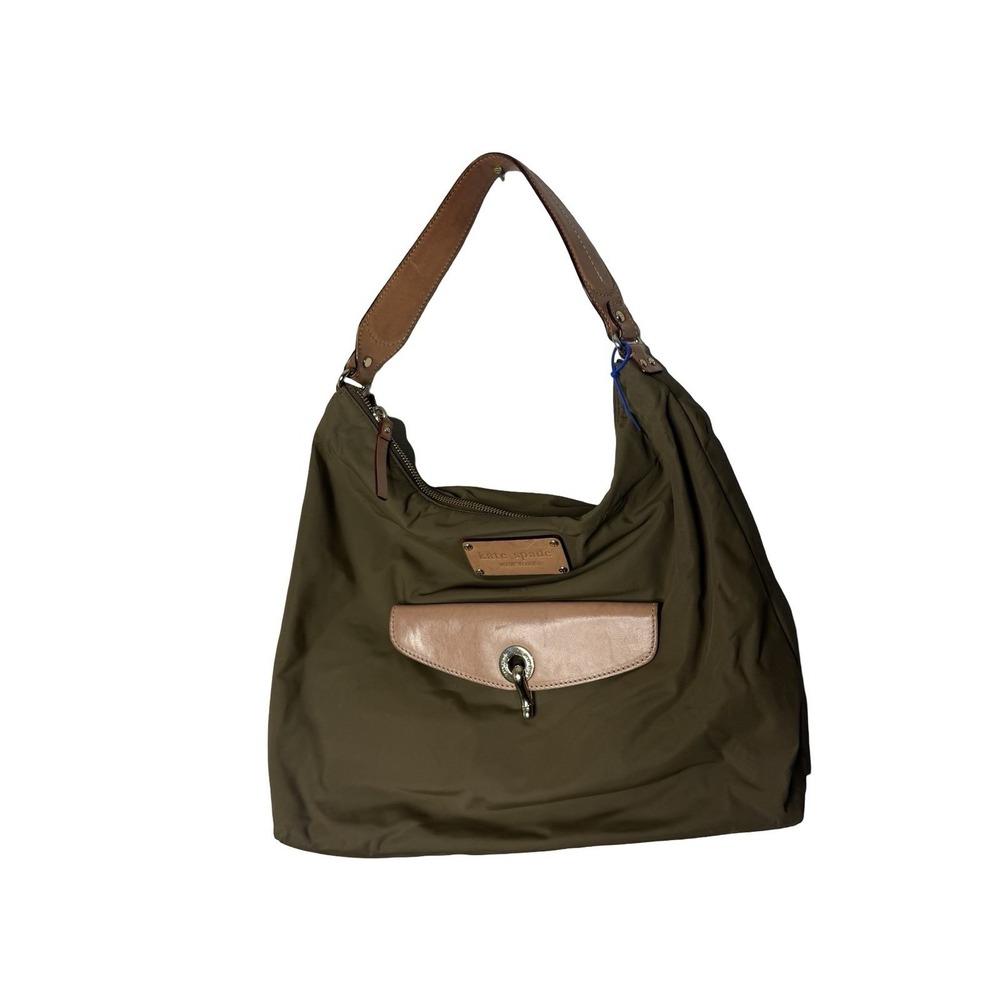 Kate Spade taupe nylon/leather serena kent shoulder bag‎